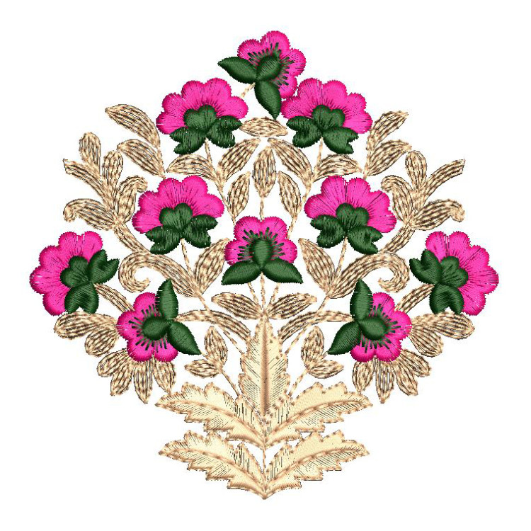 Embroidery Bunch Of Flowers