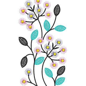 Embroidery Butta For Blouse Back