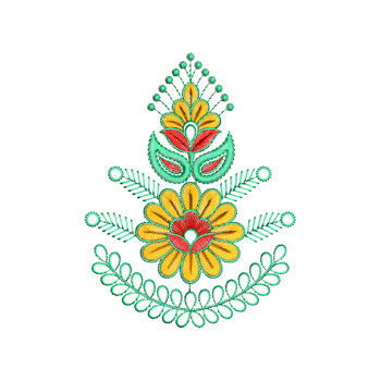 Embroidery Butta For Bridal Gown