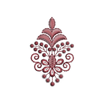 Embroidery Butti For High Low Hemline