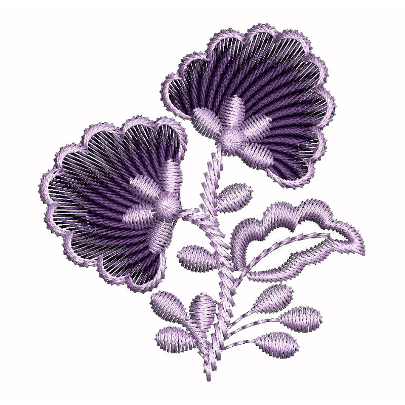 Embroidery Carnation Flower