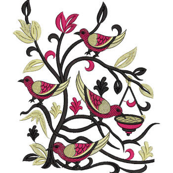 Embroidery Design Birds