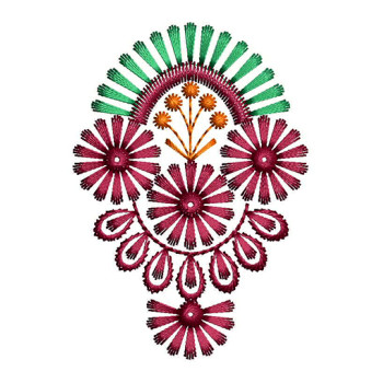 Embroidery Pattern For Dupatta