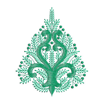 Embroidery Design For Kashmir Crewel Curtain