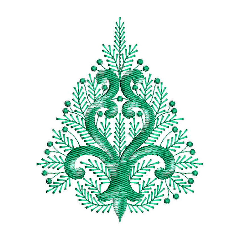 Embroidery Design For Kashmir Crewel Curtain