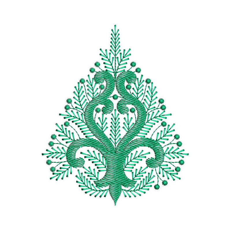 Embroidery Design For Kashmir Crewel Curtain