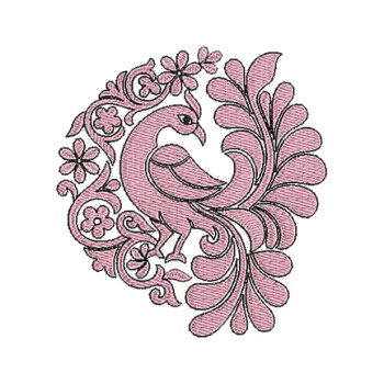 Embroidery Design Peacock