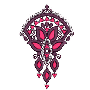 Embroidery Design With Hand Work Space