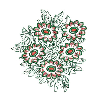 Embroidery Flower Bouquet