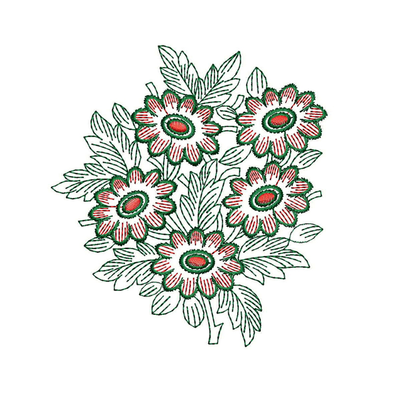 Embroidery Flower Bouquet