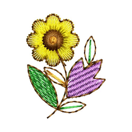 Embroidery Flower For Handkerchiefs