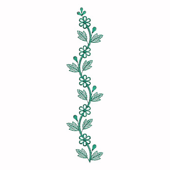 Embroidery Flower Vine