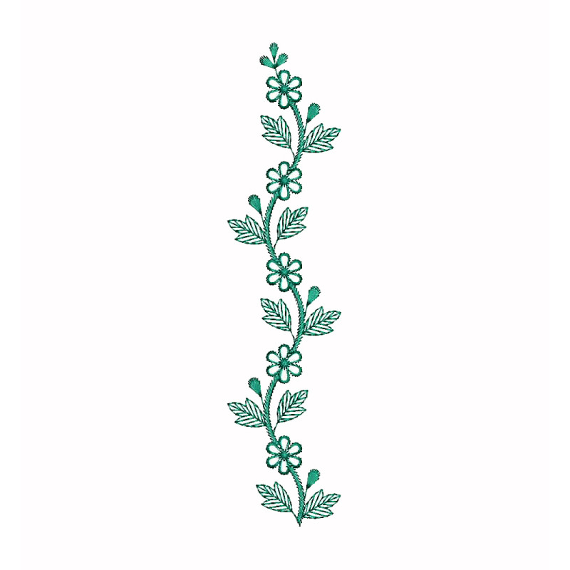 Embroidery Flower Vine
