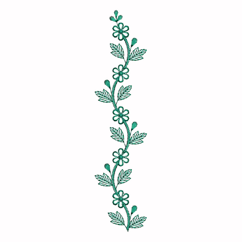 Embroidery Flower Vine