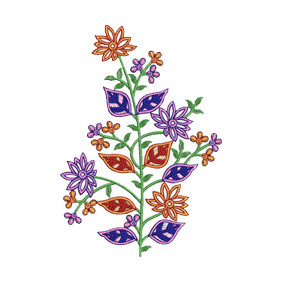 Embroidery Flower Vine For Kurtis