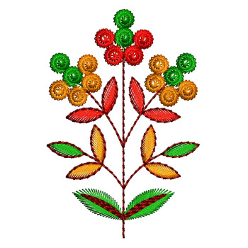 Embroidery Flowers Simple