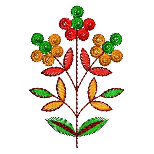 Embroidery Flowers Simple