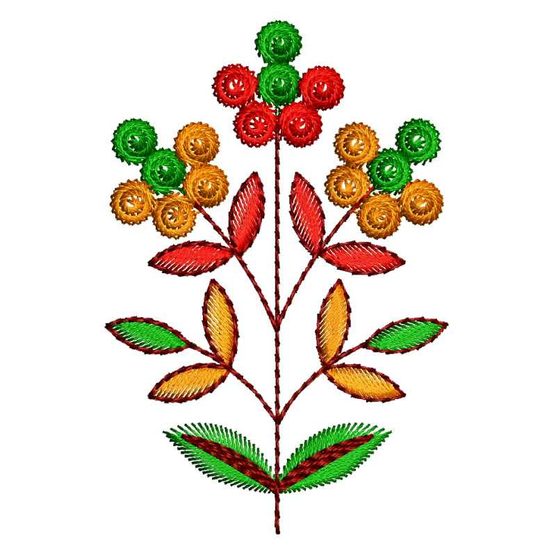 Embroidery Flowers Simple