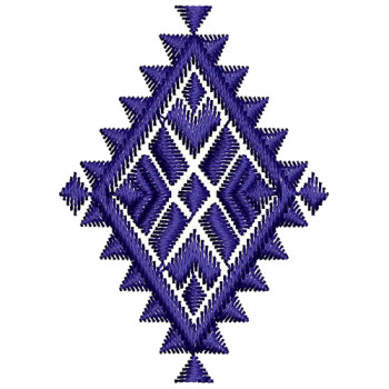 Embroidery Geometric Applique Design