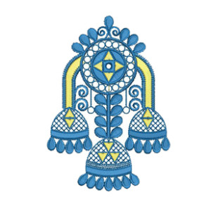 Embroidery Jumka Applique Design