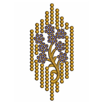 Embroidery Motif With Sequins