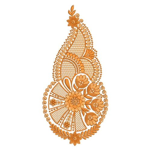 Embroidery Patch For Cotton Blouse Back