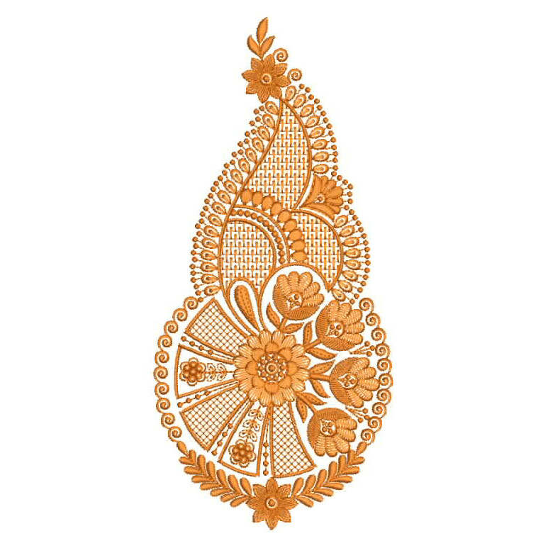 Embroidery Patch For Cotton Blouse Back