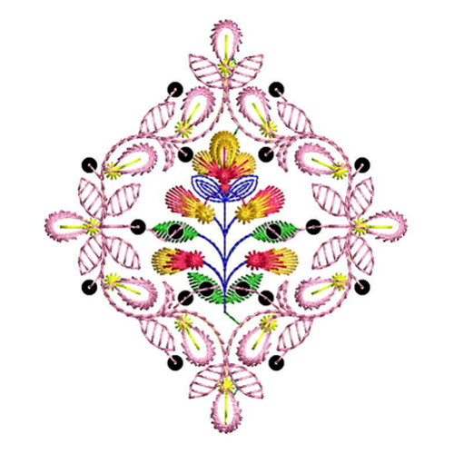 Embroidery Applique With Sequins