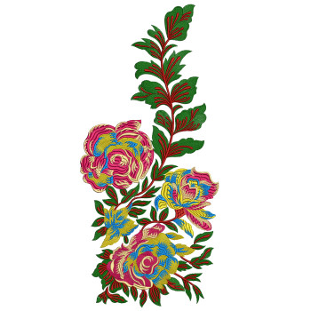Embroidery Rose Design