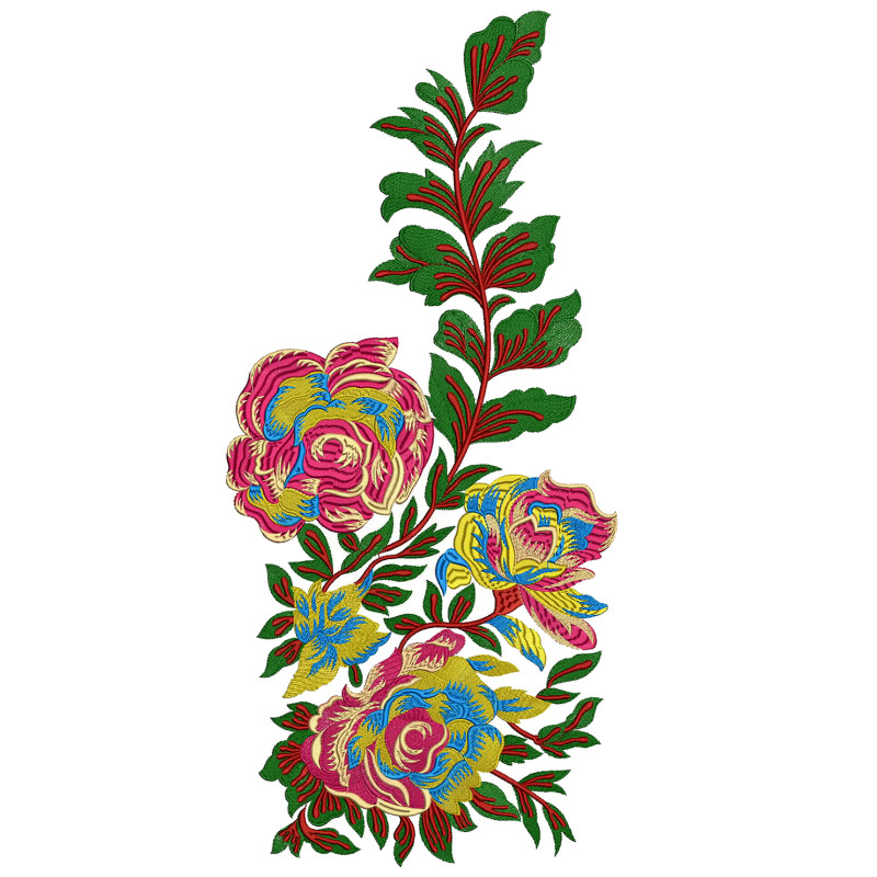 Embroidery Rose Design