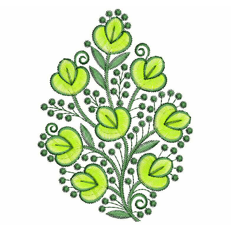 Embroidery Stitches Flower Design