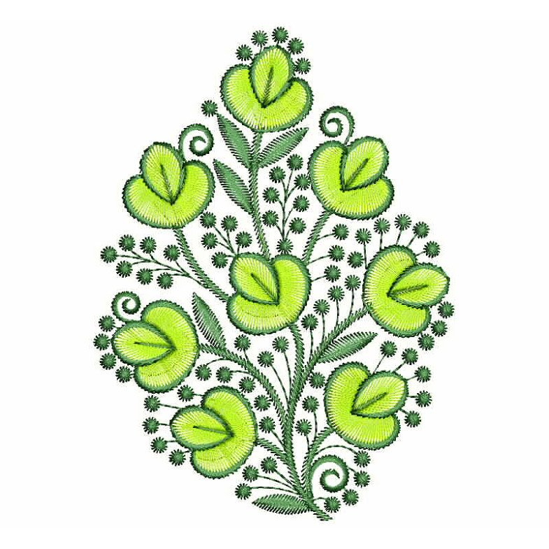 Embroidery Stitches Flower Design