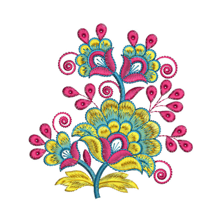 Embroidery Stitches Flowers