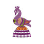 Ethnic Peacock Jhumka Embroidery Design
