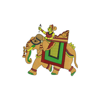 Embroidery Design For Madhubani Dupatta