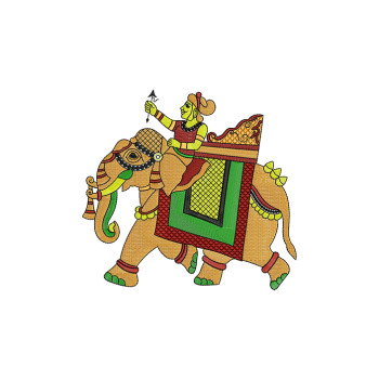 Embroidery Design For Madhubani Dupatta