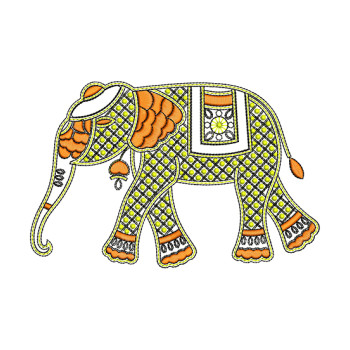 Ethnic Elephant Embroidery For Banjara Sling Bag