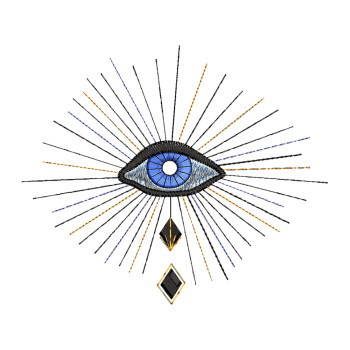 Evil Eye Embroidery Pattern