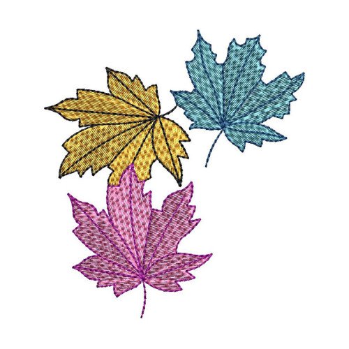 Fall Leaves Machine Embroidery Design