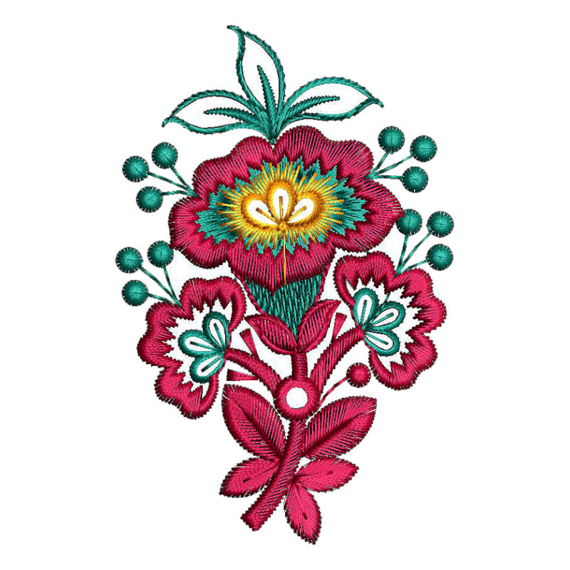 Fancy Butta Embroidery Pattern
