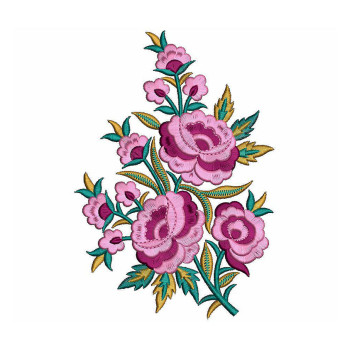 Fancy Dupatta Applique Embroidrey Design 16784