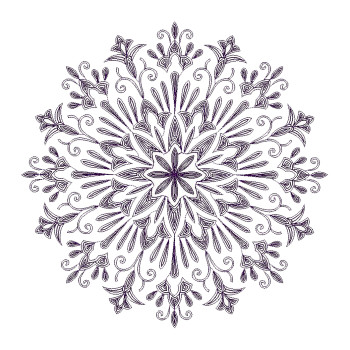 Fancy Flower Patch Embroidery Design 21225