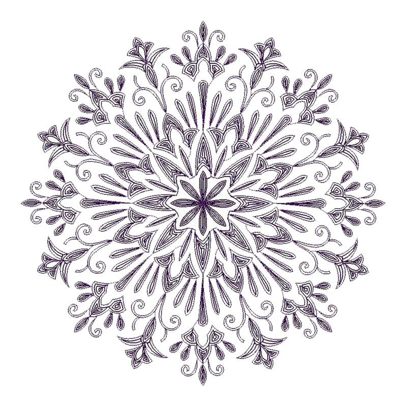 Fancy Flower Patch Embroidery Design 21225