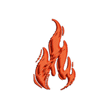 Fire Flame Embroidery Design