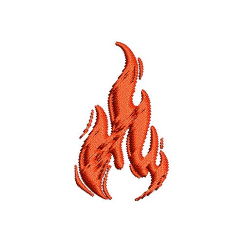 Fire Flame Embroidery Design