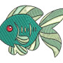 Fish Applique Embroidery Design