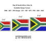 Flag Of South Africa Embroidery Design 24888