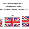 Flag Of United Kingdom Embroidery Design 24891
