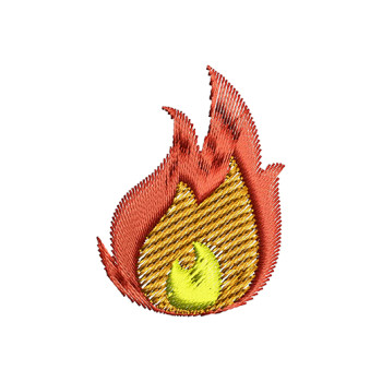 Flame Embroidery Design