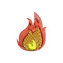 Flame Embroidery Design